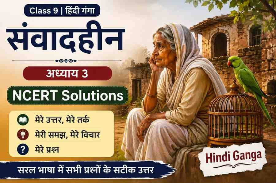संवादहीन Class 9 NCERT Solutions