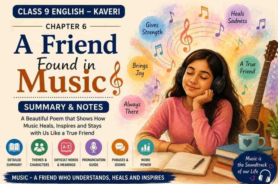 A Friend Found in Music Class 9 Summary