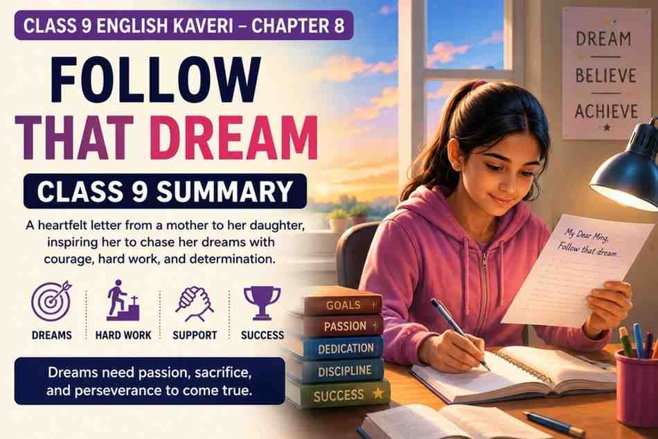 Follow That Dream Class 9 Summary