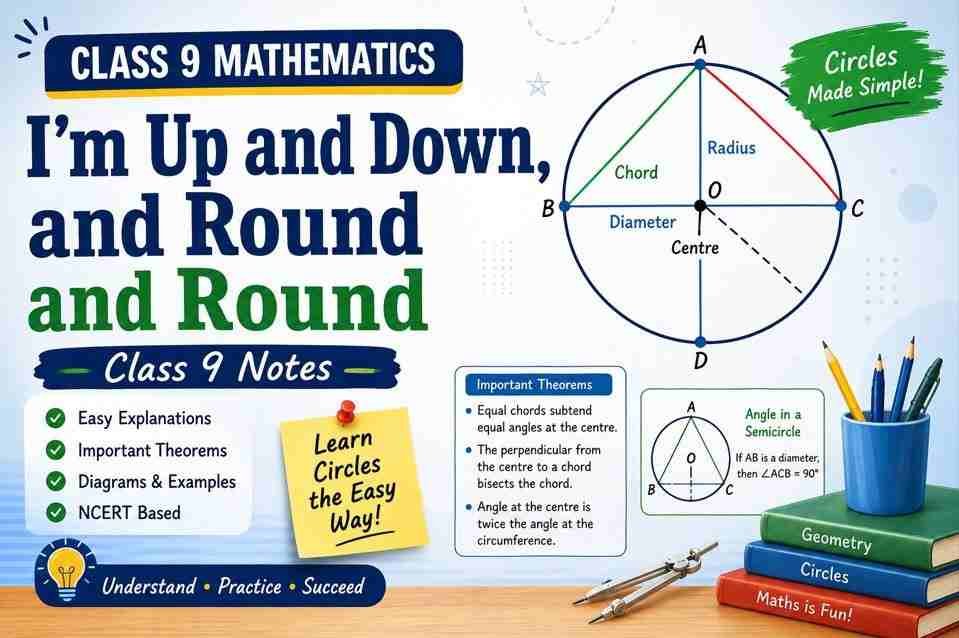 I'm Up and Down and Round and Round Class 9 Notes I'm Up and Down and Round and Round Class 9 Notes