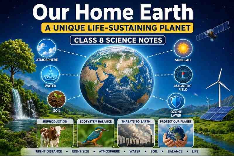 Our Home Earth a Unique Life Sustaining Planet Class 8 Notes Our Home Earth a Unique Life Sustaining Planet Class 8 Notes