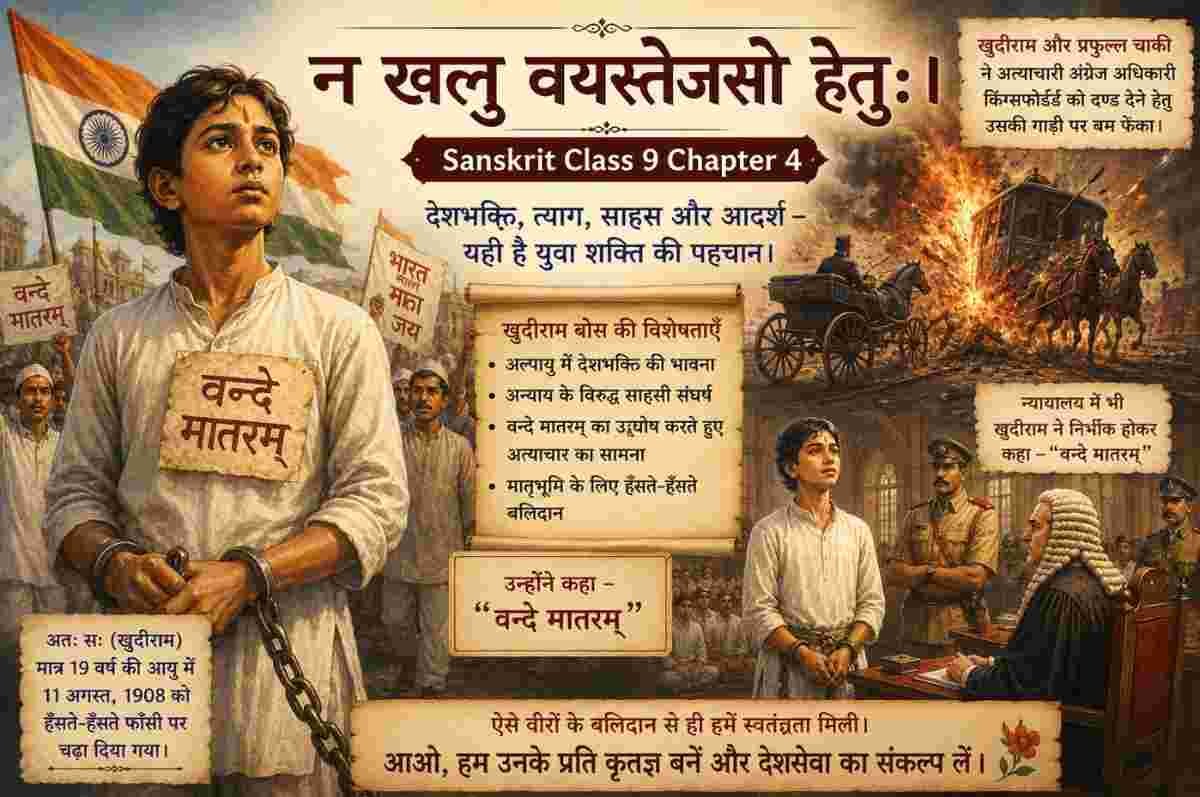 Sanskrit Class 9 Chapter 4 Summary Sharada न खलु वयस्तेजसो हेतुः