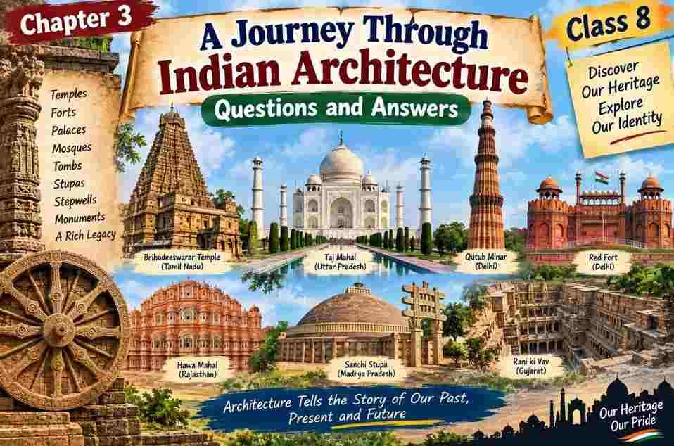A Journey Through Indian Architecture Class 8 MCQ with Answers A Journey Through Indian Architecture Class 8 MCQ with Answers