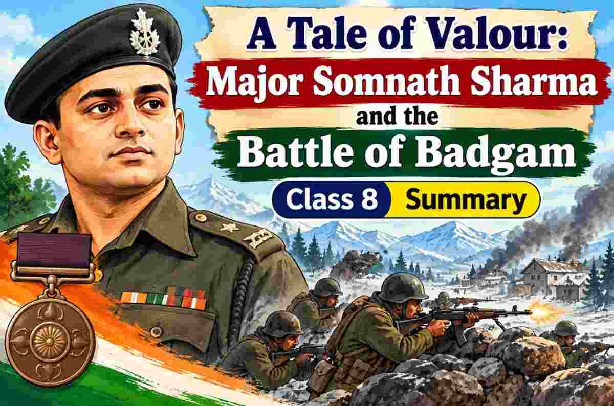 A Tale of Valour Major Somnath Sharma and the Battle of Badgam Class 8 Summary