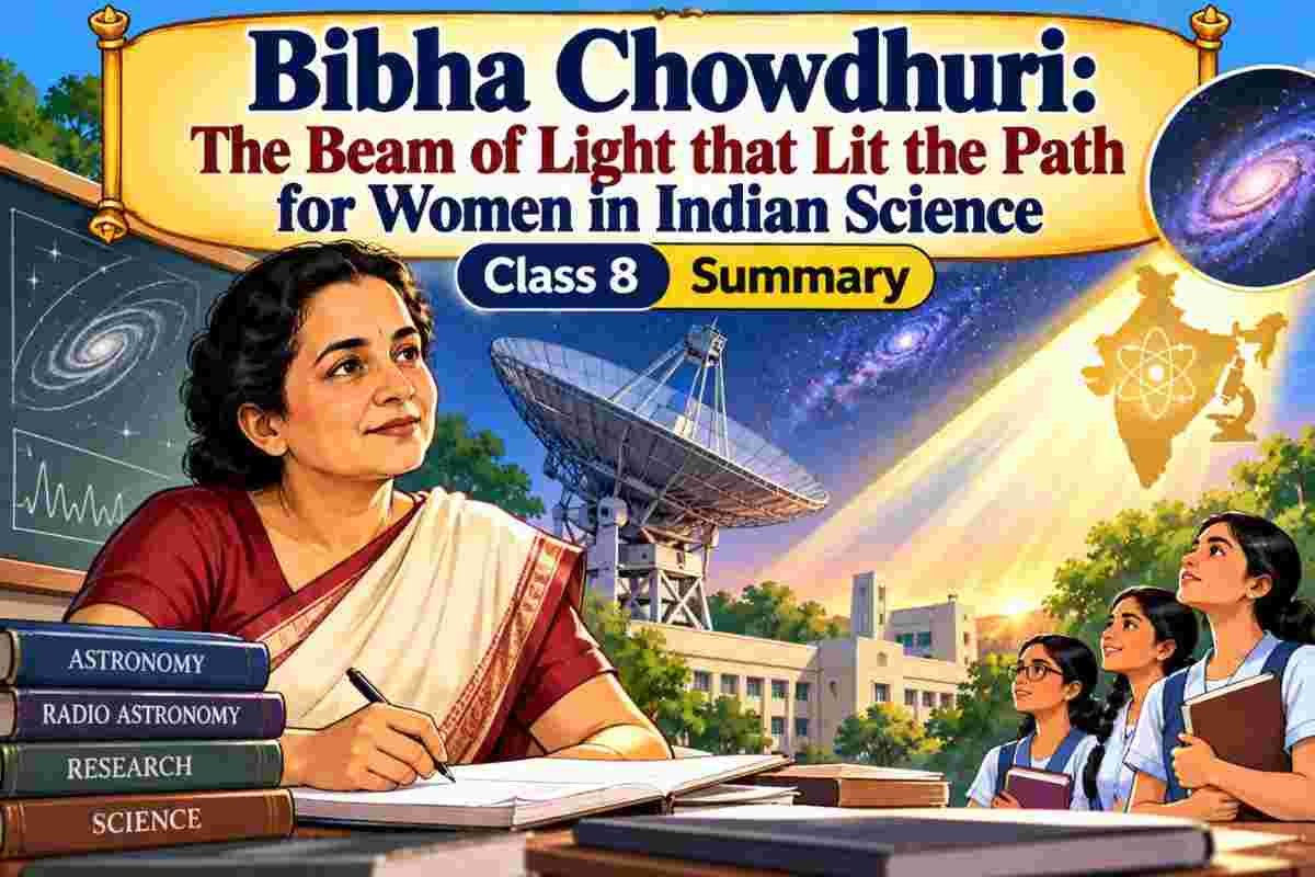 Bibha Chowdhuri The Beam Of Light That Lit The Path For Women In Indian Science Class 8 Summary