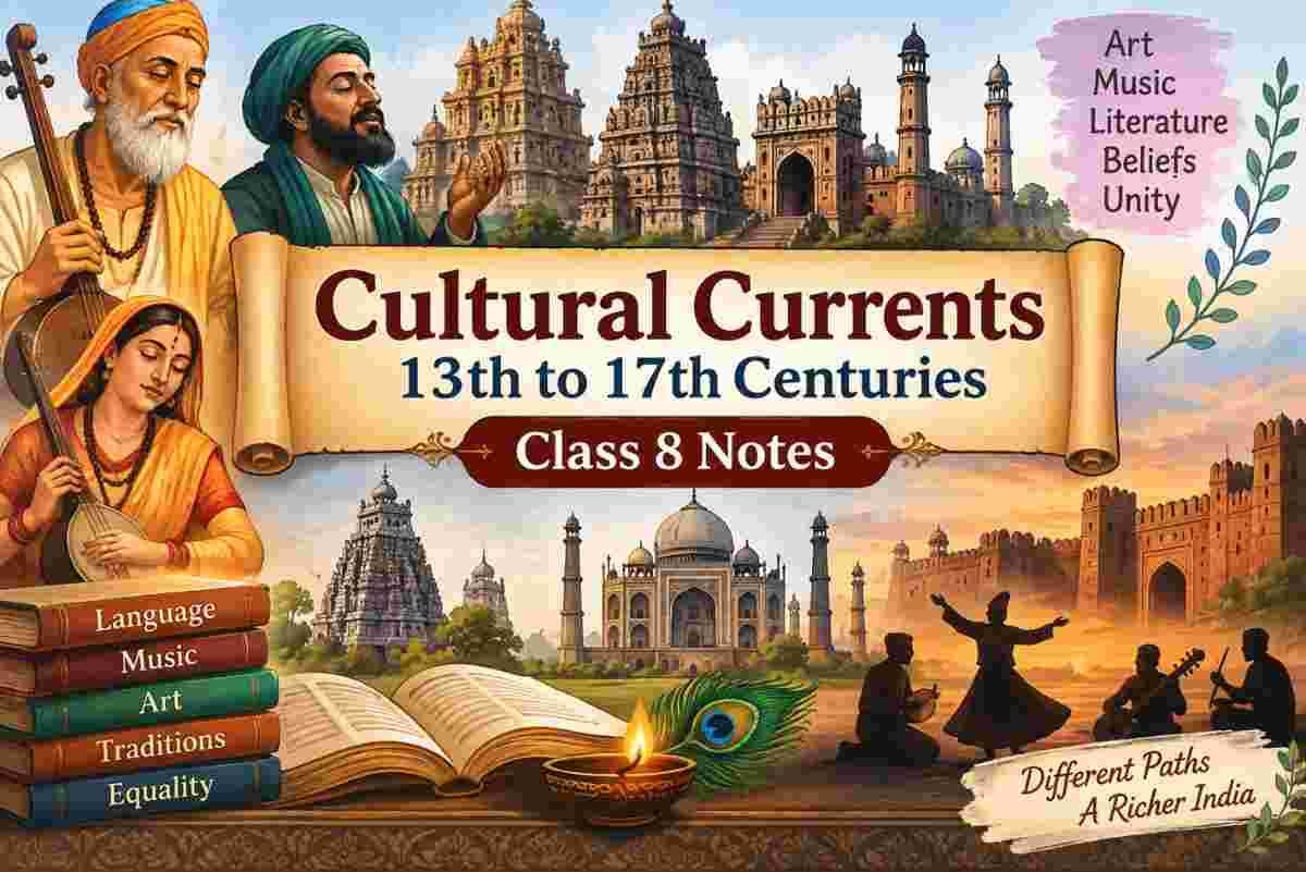 Cultural Currents 13th to 17th Centuries Class 8 Notes