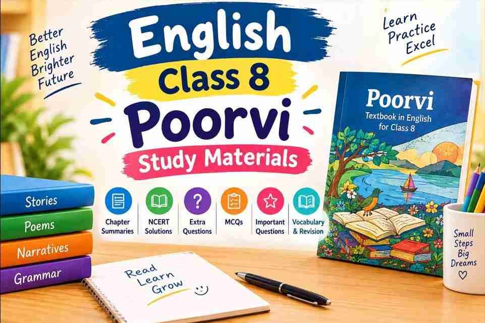 English Class 8 Poorvi Study Materials