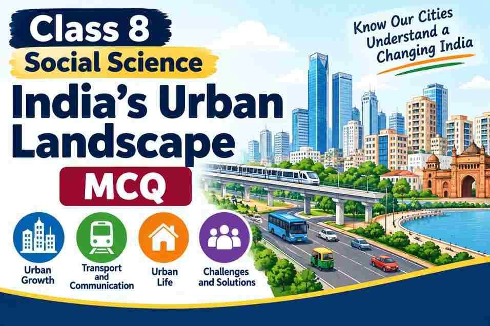 India’s Urban Landscape Class 8 MCQs