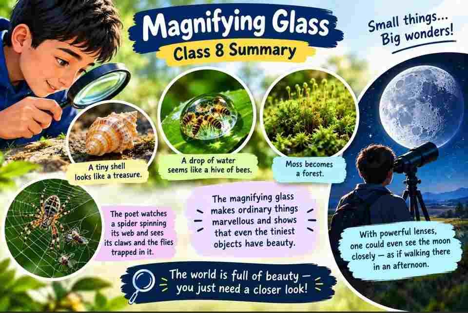 Magnifying Glass Class 8 Summary Magnifying Glass Class 8 Summary