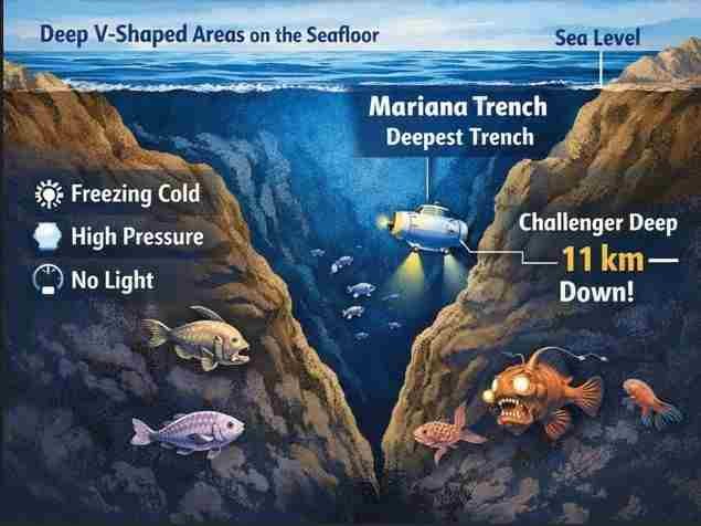 Ocean trenches