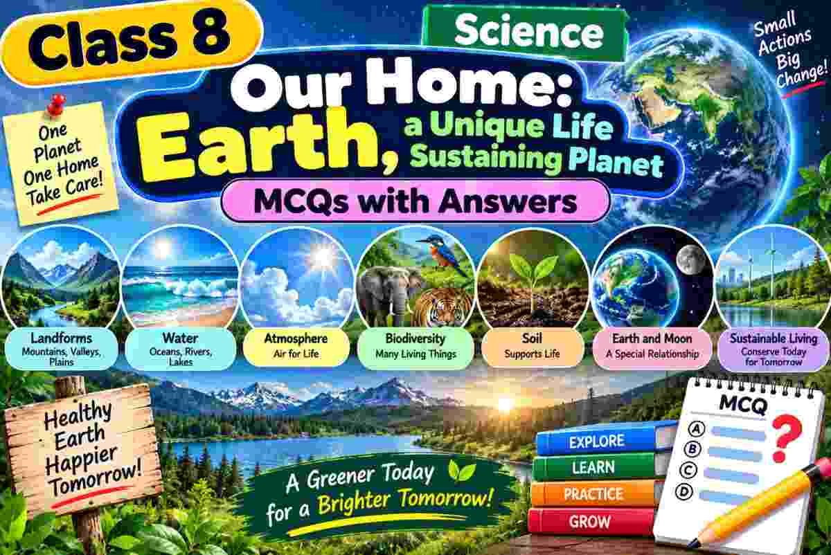 Our Home Earth a Unique Life Sustaining Planet Class 8 MCQ