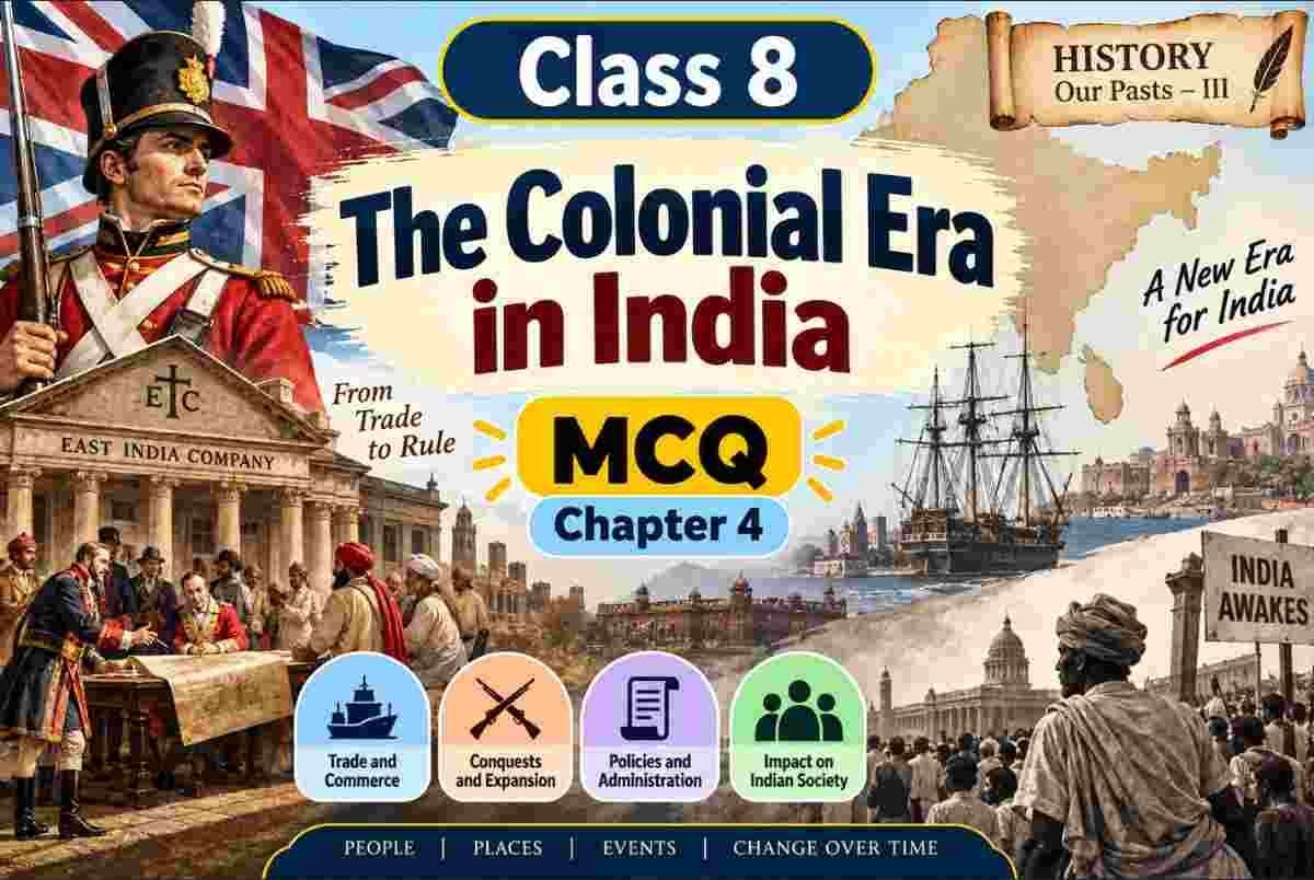 The Colonial Era in India Class 8 MCQ with Answers