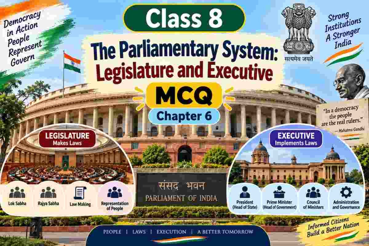 The Parliamentary System Legislature and Executive Class 8 MCQ The Parliamentary System Legislature and Executive Class 8 MCQ