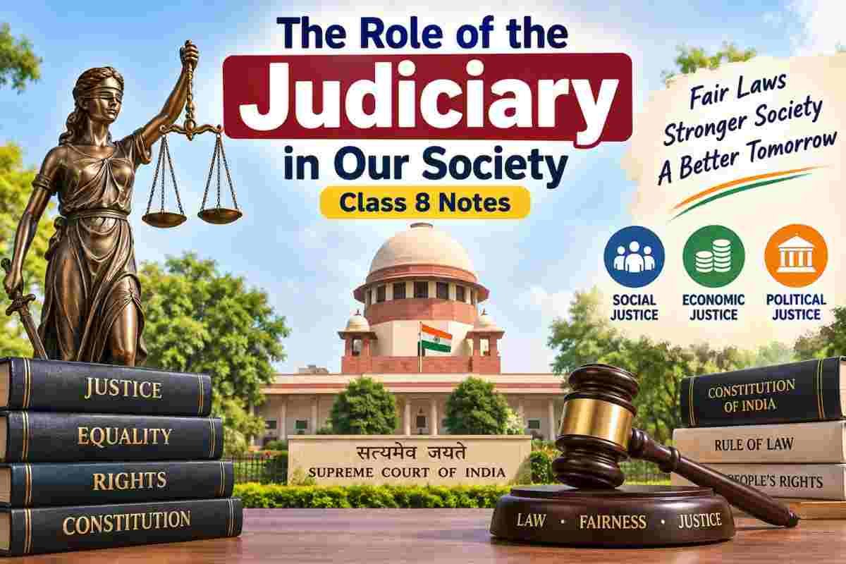 The Role of the Judiciary in Our Society Class 8 Notes