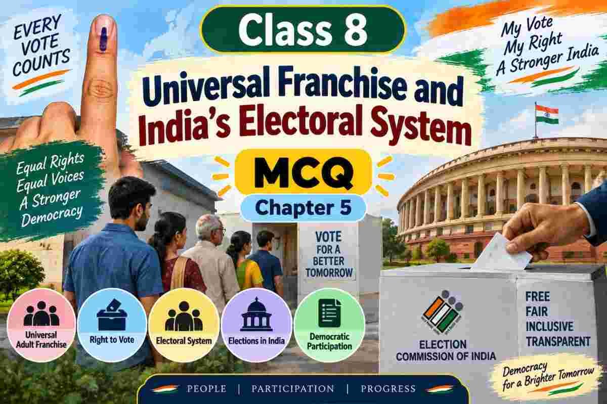 Universal Franchise and India's Electoral System Class 8 MCQ with Answers