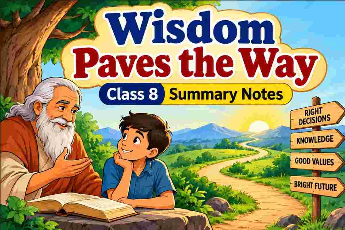 Wisdom Paves the Way Class 8 Summary
