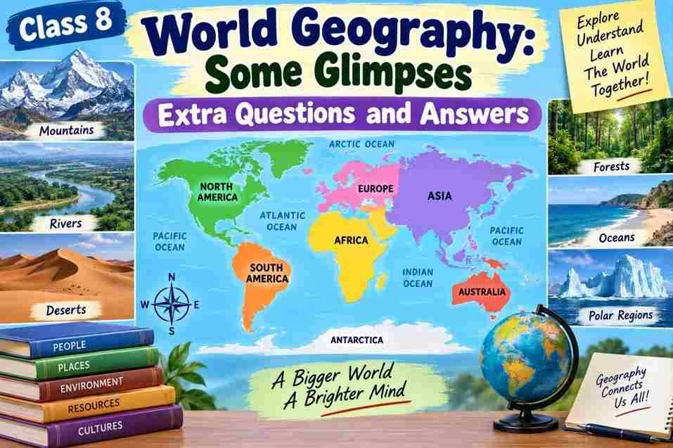 World Geography Some Glimpses Class 8 MCQ with Answers