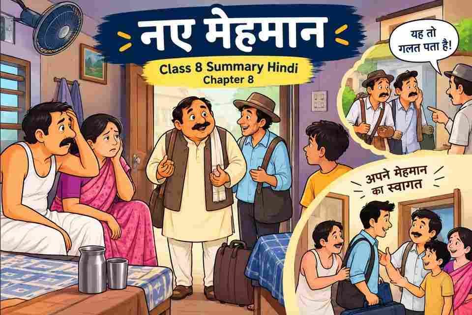 नए मेहमान Class 8 Summary Hindi Chapter 8