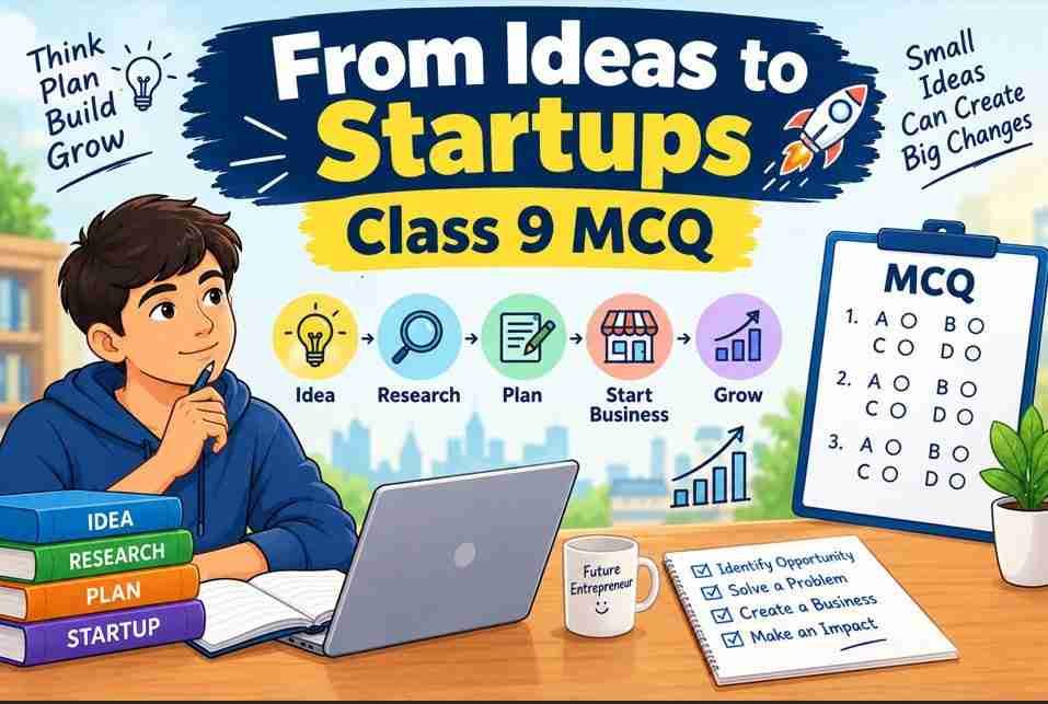 From Ideas to Startups Class 9 MCQ
