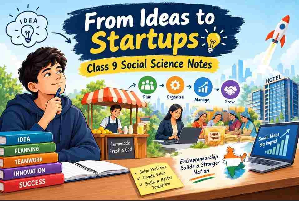 From Ideas to Startups Class 9 Notes