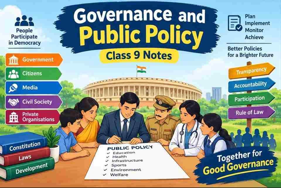 Governance and Public Policy Class 9 Notes