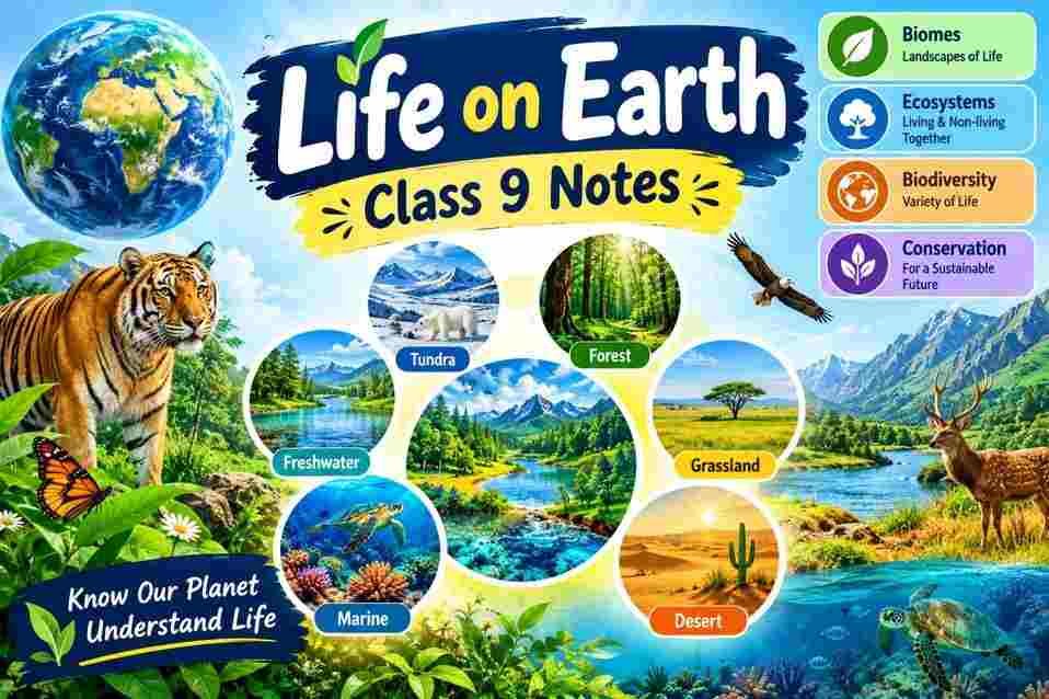 Life on Earth Class 9 Notes