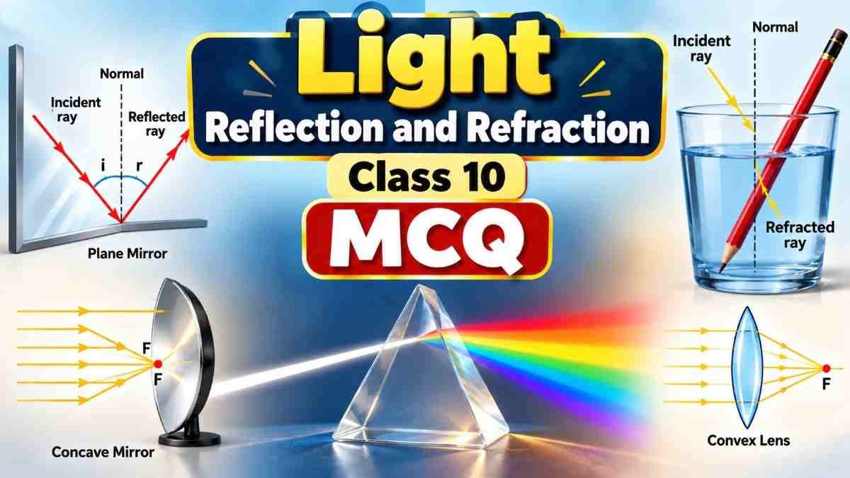 Light Reflection and Refraction Class 10 MCQ
