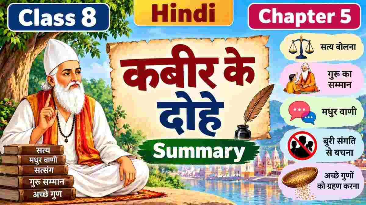 कबीर के दोहे Class 8 Summary Hindi Chapter 5